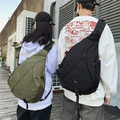 Japanese Street Sports Messenger Bag Large-Capacity Chest Shoulder Bag