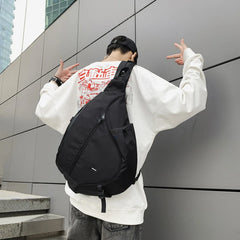 Hip-Hop Tooling Messenger Bag Large-Capacity Street Sports Chest Bag