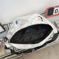 Hip Hop Waist Bags Checkerboard Grid Fanny Pack And Phone Pack