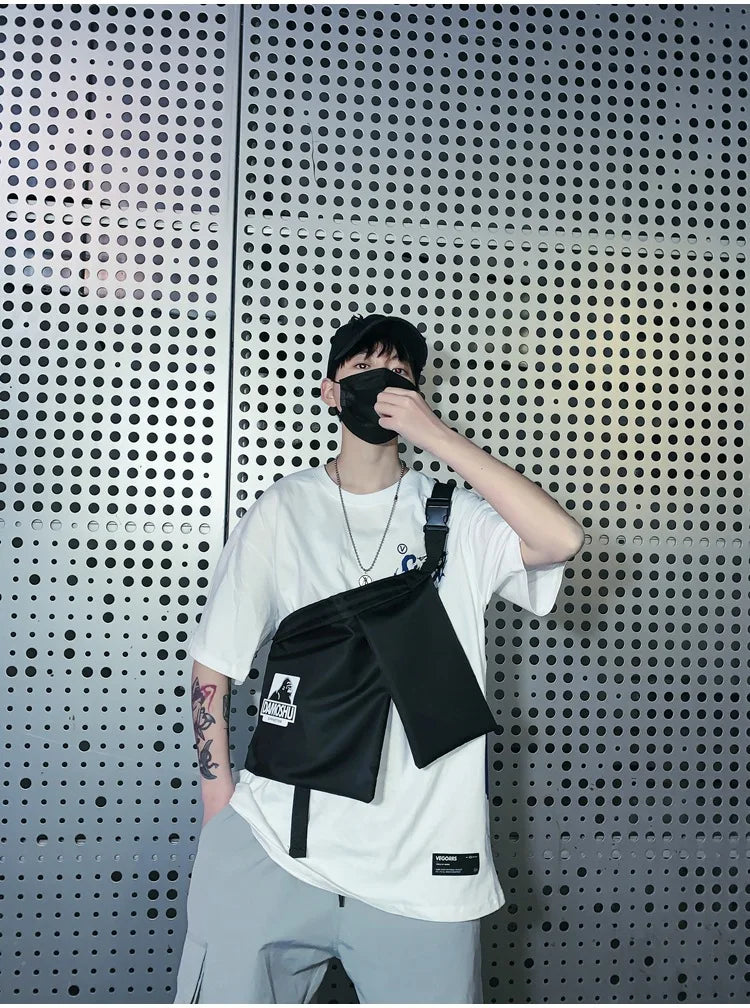 Hip-hop Streetwear Tactical Chest Bag Men Waist Pack