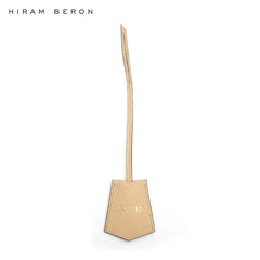 Hiram Beron Monogram Italian Leather Key Bell with Ring