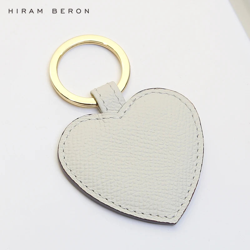 Hiram Beron Personalized Name Heart Key Holder Tag Leather High Gift For Girlfri