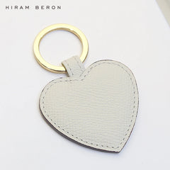 Hiram Beron Personalized Name Heart Key Holder Tag Leather High Gift For Girlfri