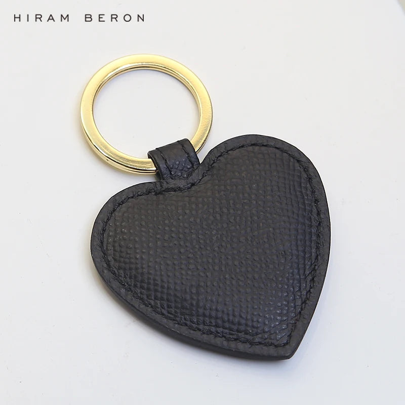 Hiram Beron Personalized Name Heart Key Holder Tag Leather High Gift For Girlfri
