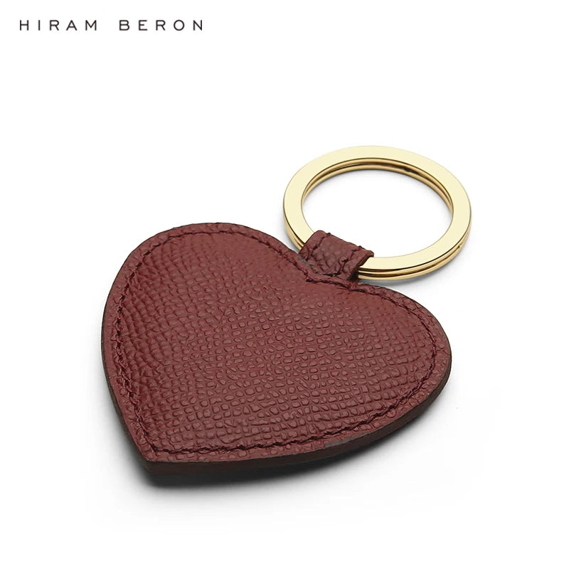 Hiram Beron Personalized Name Heart Key Holder Tag Leather High Gift For Girlfri