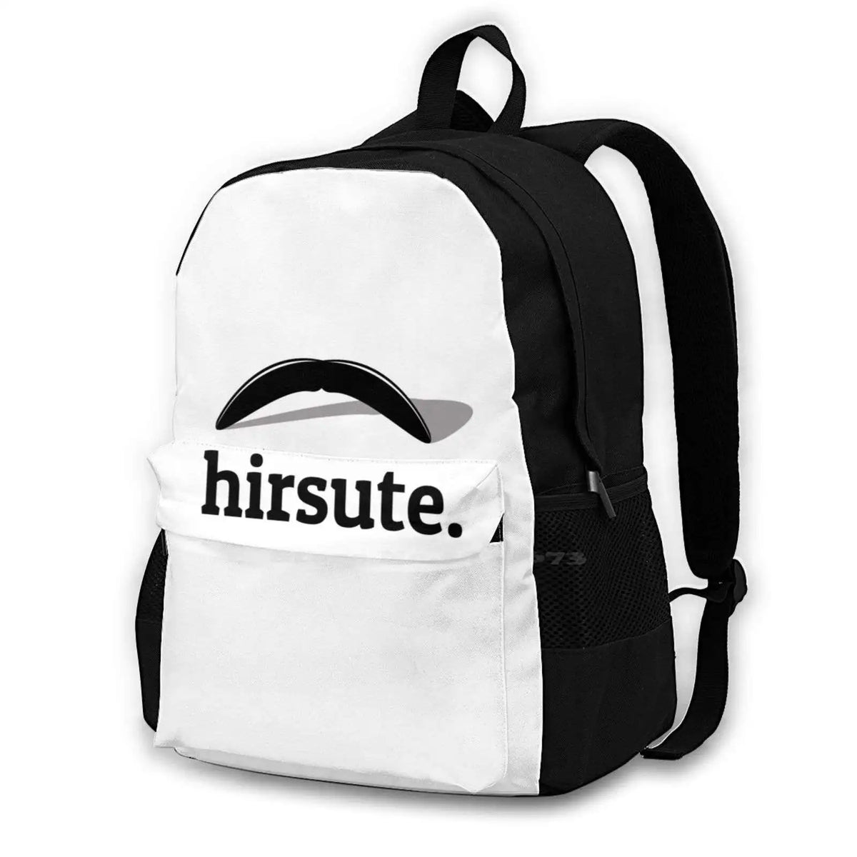 Hirsute Beard Moustache Hairy Man Funny Schoolbag Backpack