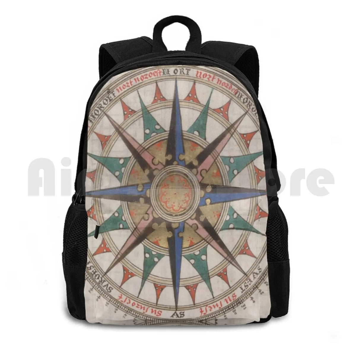 1543 Historical Compass Outdoor Hiking Backpack Riding Climbing Sports Bag