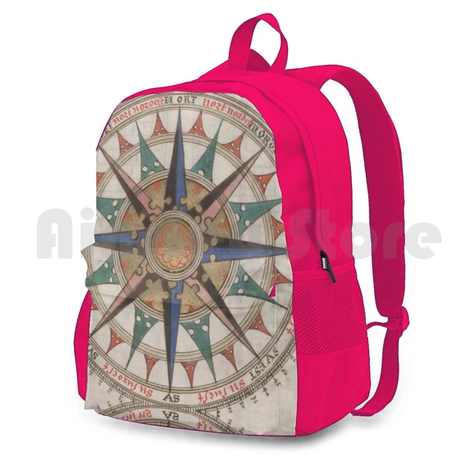 1543 Historical Compass Outdoor Hiking Backpack Riding Climbing Sports Bag