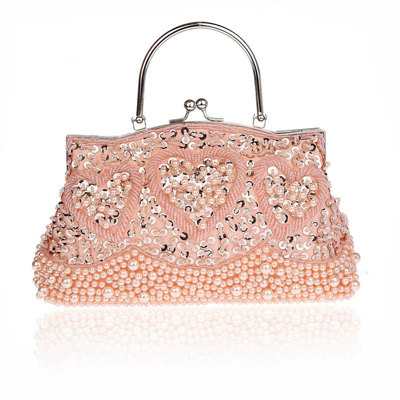Hisuely Vintage High Bling Crystal Evening Clutch Bag WY105