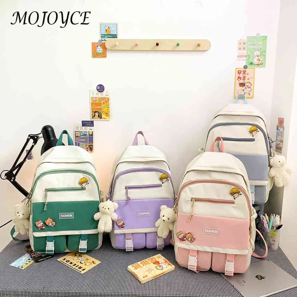Nylon Large Capacity Backpack for Girls