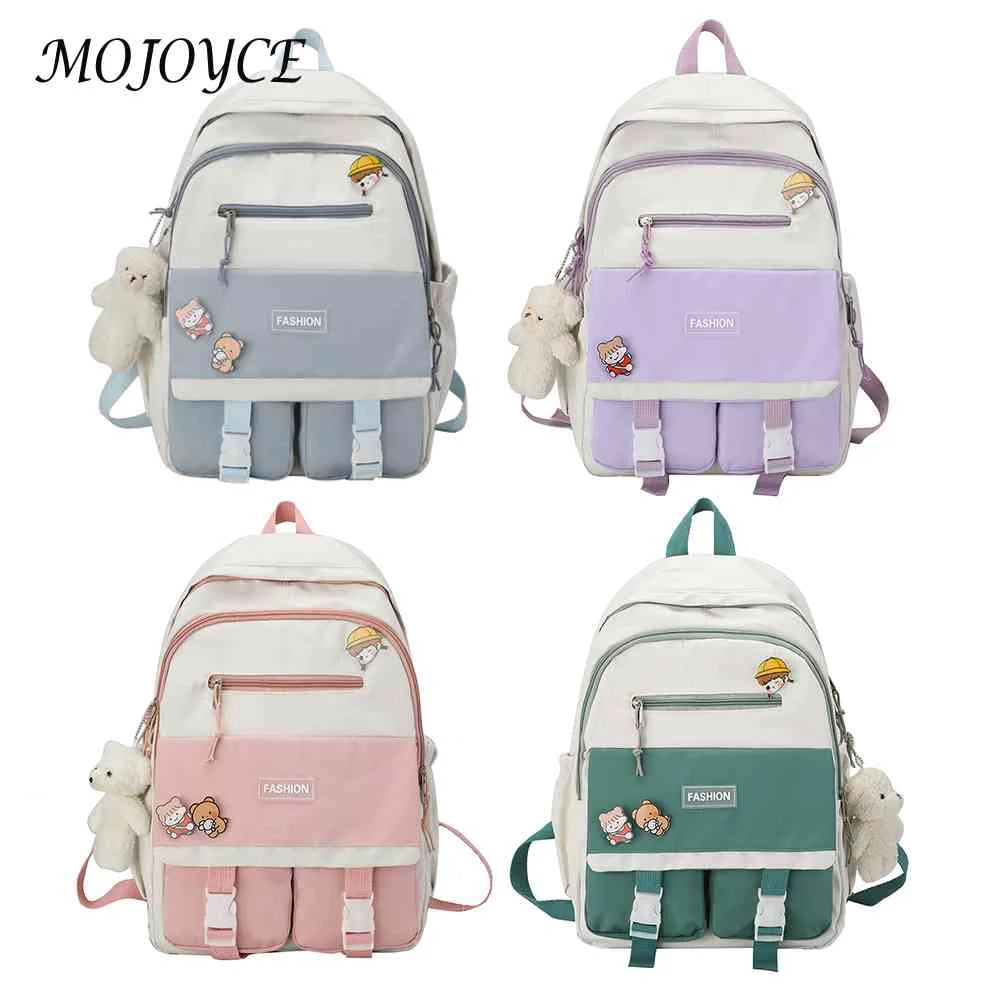 Nylon Large Capacity Backpack for Girls