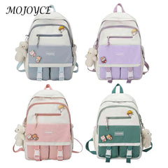 Nylon Large Capacity Backpack for Girls