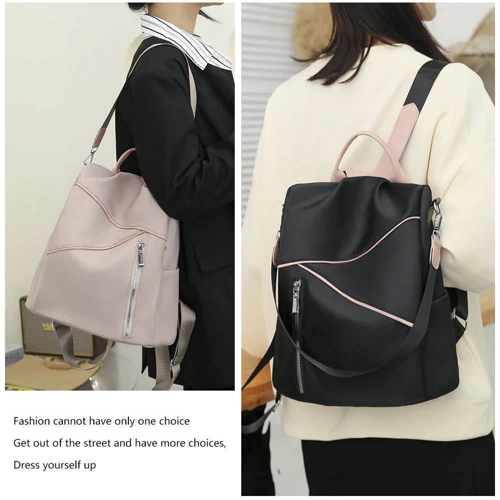 Preppy Style Backpack Women Casual Travel Handbags
