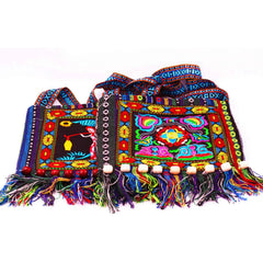 Hmong Vintage Ethnic Shoulder Bag Embroidery Boho Hippie