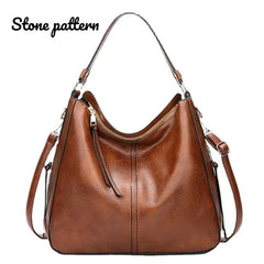 Leather Hobo Bag Women Handbags Shoulder Bags Purses Vintage