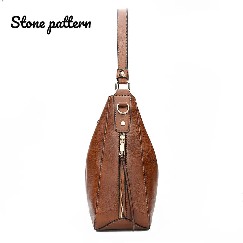 Leather Hobo Bag Women Handbags Shoulder Bags Purses Vintage