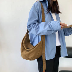 Hobos Canvas Crossbody Bag Large Capacity