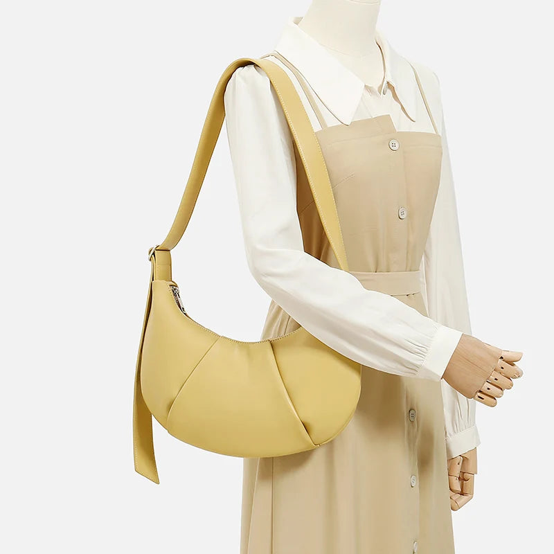 Hobos Women's Soft Leather Shoulder Bag Underarm Crossbody Tote Shopper