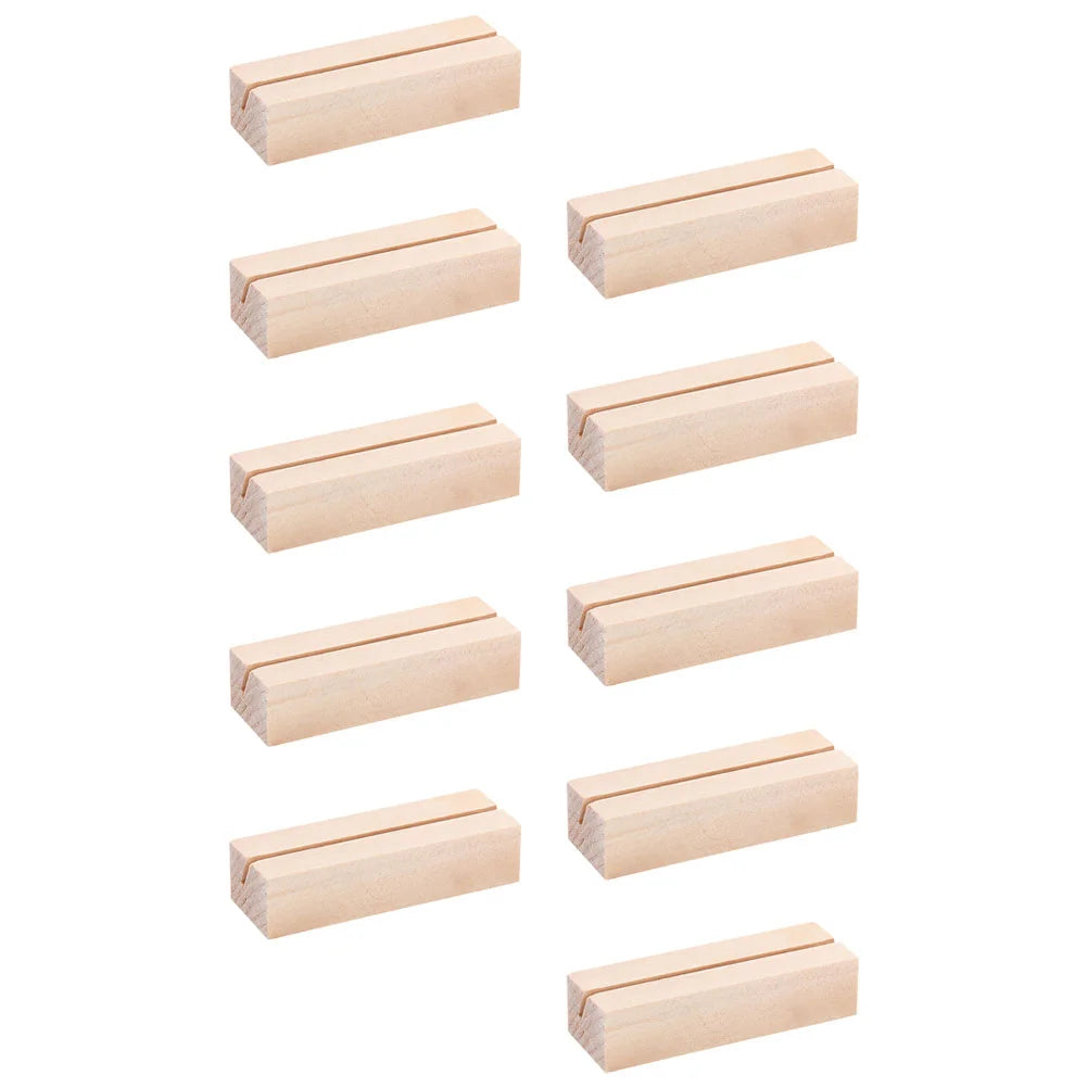 Wood Table Number Holders Stand Party Clip Wedding Decoration