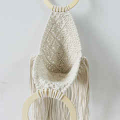Hollow Cotton Rope Women's Bag Woven Straw Beach Female Top Handle Bags