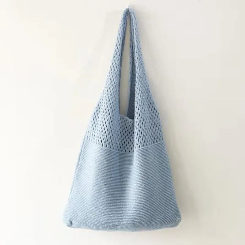 Hollow Knitted Hand-held Shoulder Bag Women's Vest Bag