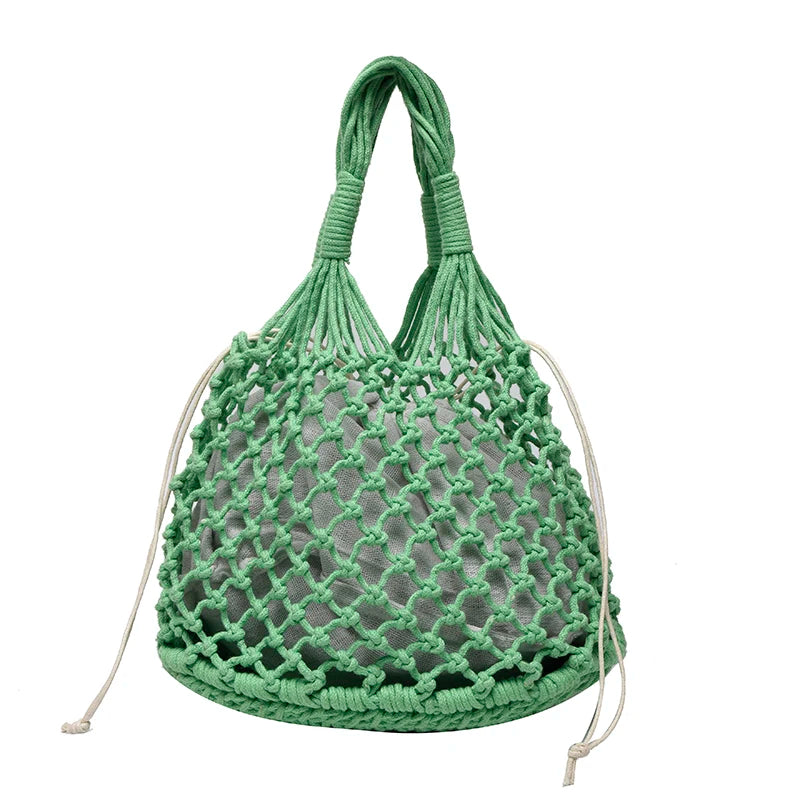 Women's Grid Small Shoulder Bags Summer Handbags Totes