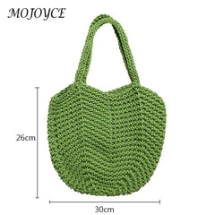 Soft Weaving Shoulder Bag for Travel Vacation