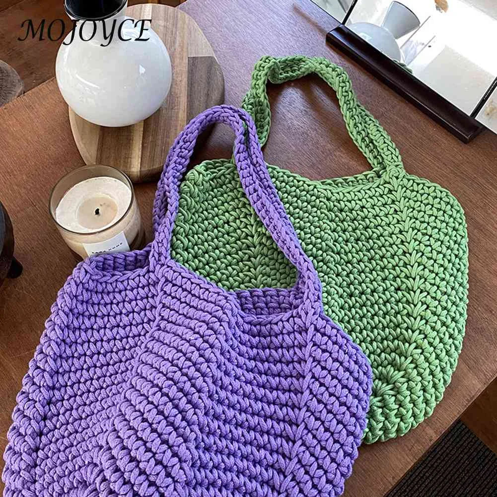 Soft Weaving Shoulder Bag for Travel Vacation