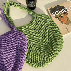 Soft Hollow Woven Handbag for Women