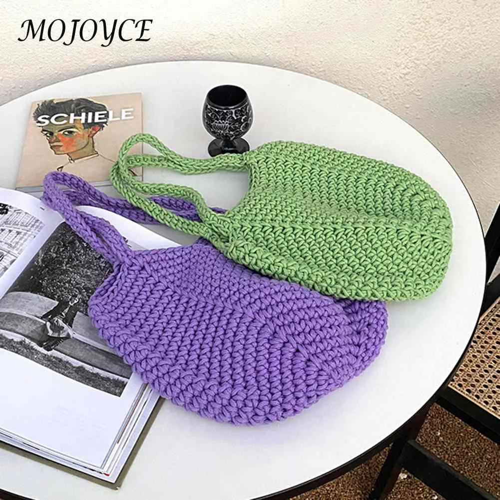 Soft Hollow Woven Handbag for Women