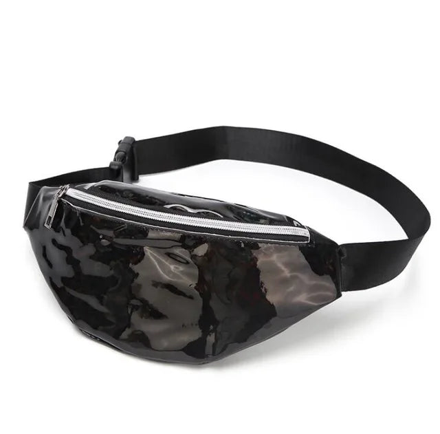 Holographic Waist Bag Silver