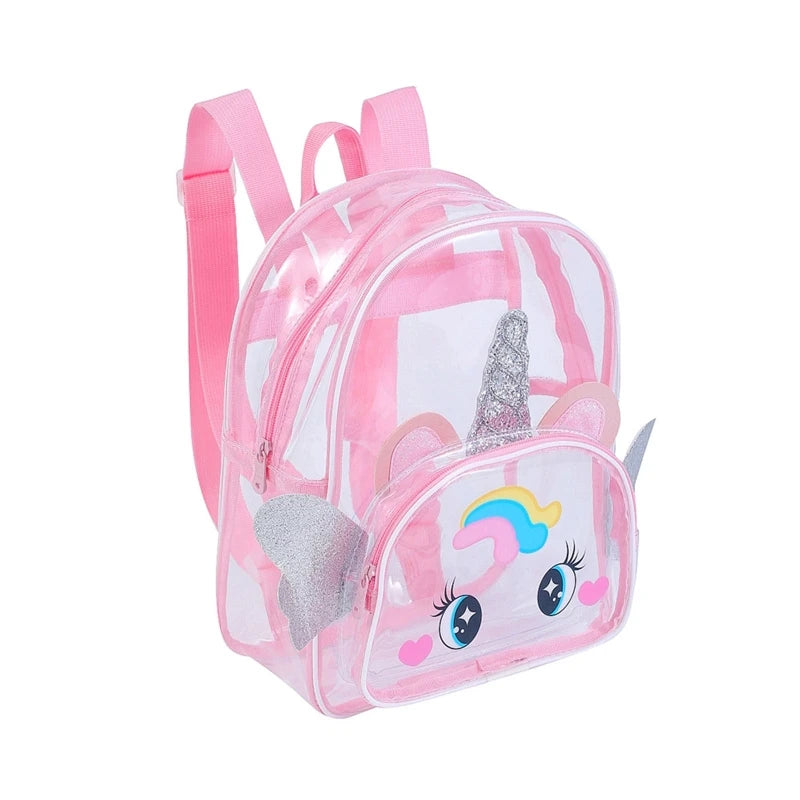 Clear Holographic Backpack Purse - Casual Travel Shoulder Bag