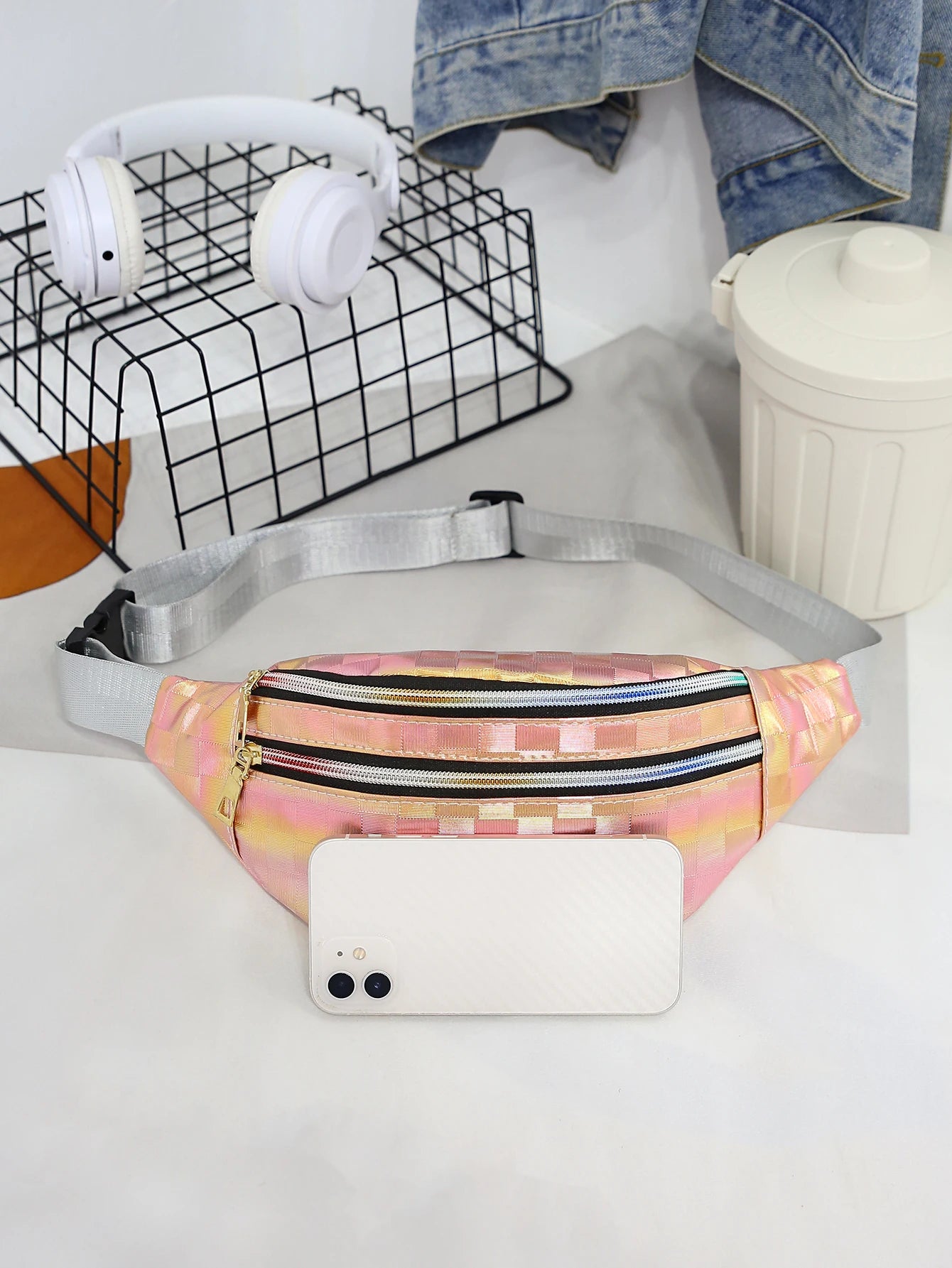 Laser Waist Bag Holographic Fanny Pack Travel Belt Bags