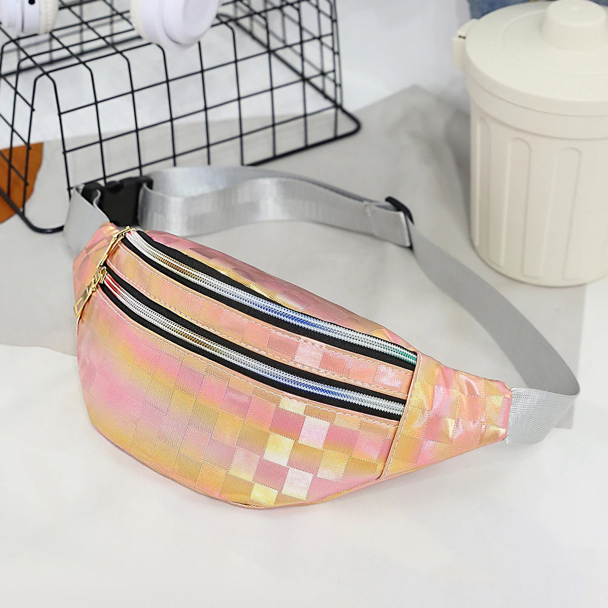 Laser Waist Bag Holographic Fanny Pack Travel Belt Bags