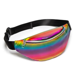 Holographic Fanny Pack Women Waist Bag Female Fannie Packs Pouch Murse