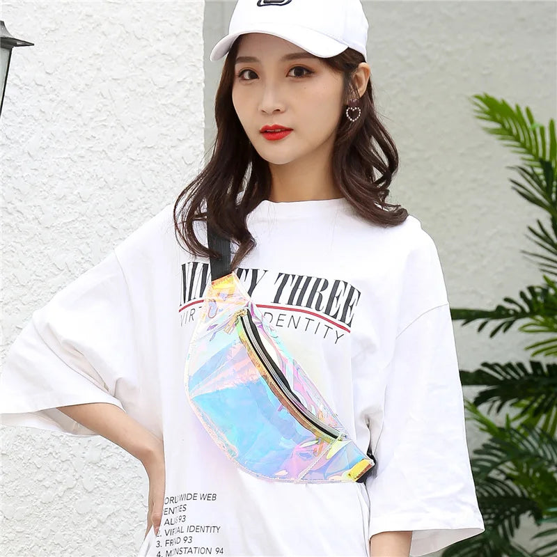 Translucent Holographic Waist Bag Fanny Pack
