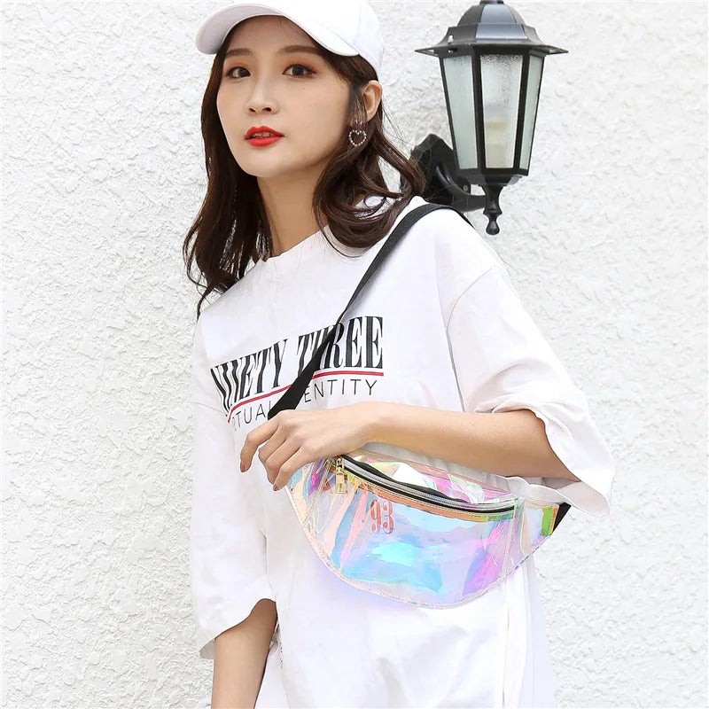 Translucent Holographic Waist Bag Fanny Pack