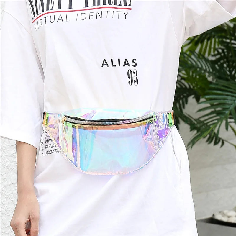 Translucent Holographic Waist Bag Fanny Pack