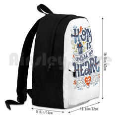 Home Is Where Your Heart Is Outdoor Hiking Backpack