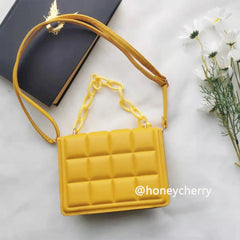 Honeycherry Geo Embossed Flap Crossbody Bag Mini Handbags For Women