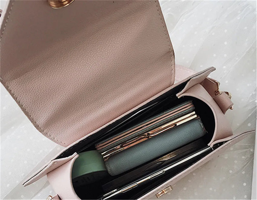 Hong Kong Style Retro Small Crossbody Bag