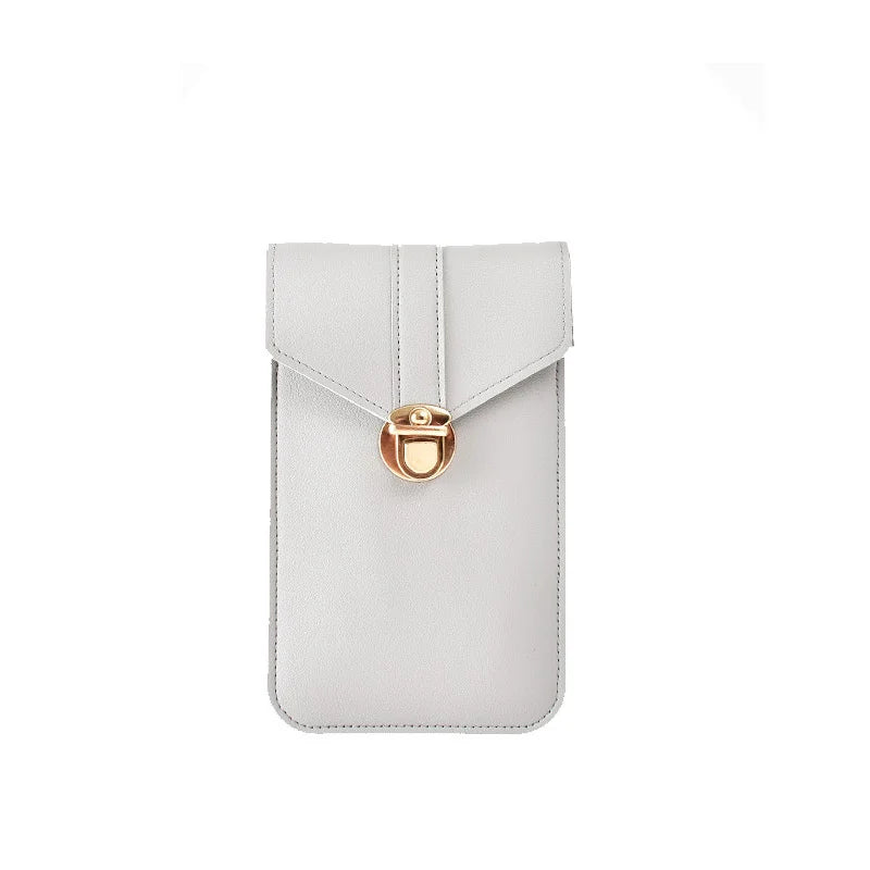 Transparent Touch Screen Mobile Phone Bag for Women