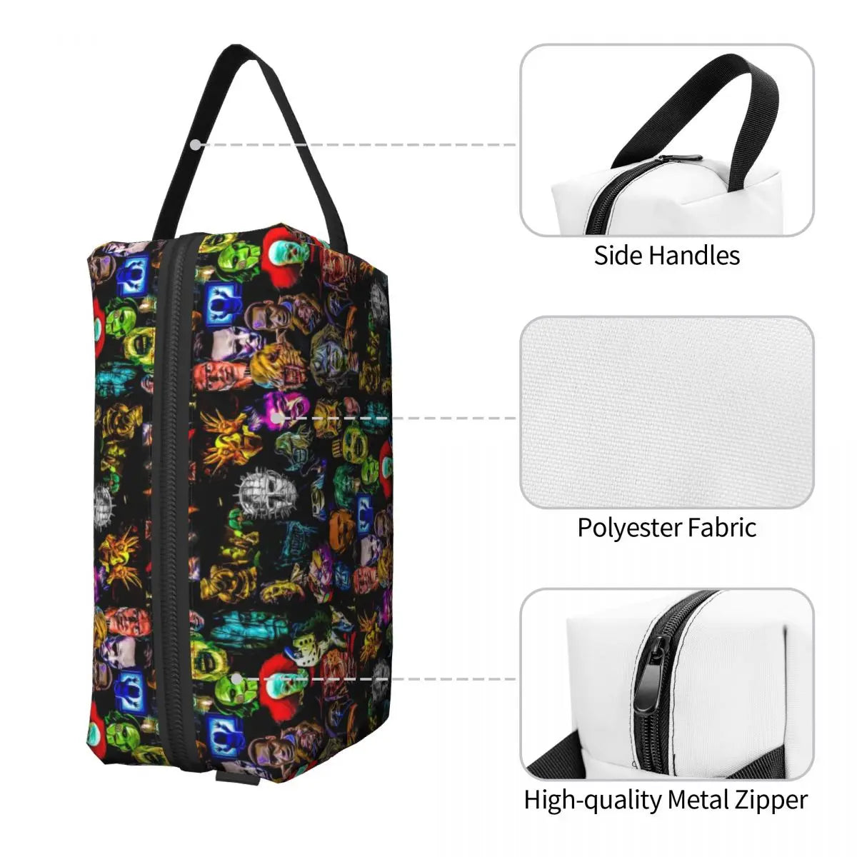 Horror Villains Travel Cosmetic Bag - Chucky Alien Predator