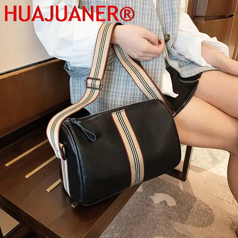 100% Leather Women Handbag Cowhide Shoulder bag