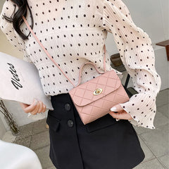 Casual Crossbody Bag for Women Lingge Messenger Style