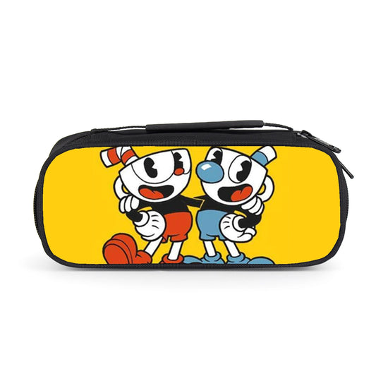 Cuphead Pencil Bag Multifunction School Supplies Kids Wallet