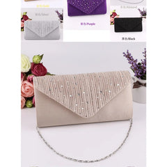 Hot Drill Handbag Three-fold Bag Women's Bags Students Lovely Purse Female Small