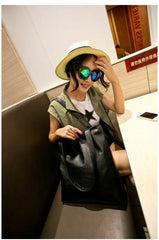 Soft PU Leather Shoulder Bag Tote Purse Bucket Bag Women Messenger Hobo Bag