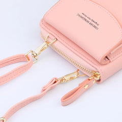 Small Crossbody Bag Women PU Leather Shoulder Messenger Clutch Wallet