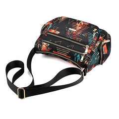 Floral Rural Style Oxford Ladies Hand Bag Crossbody Shoulder Messenger Bag